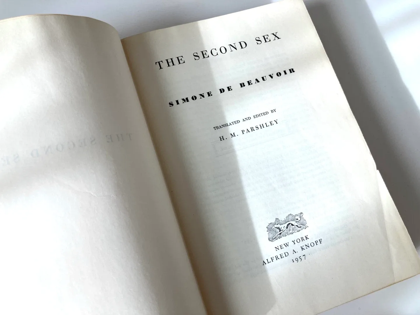 Vintage 1957 copy of The Second Sex: 4th printing image indicator(3)