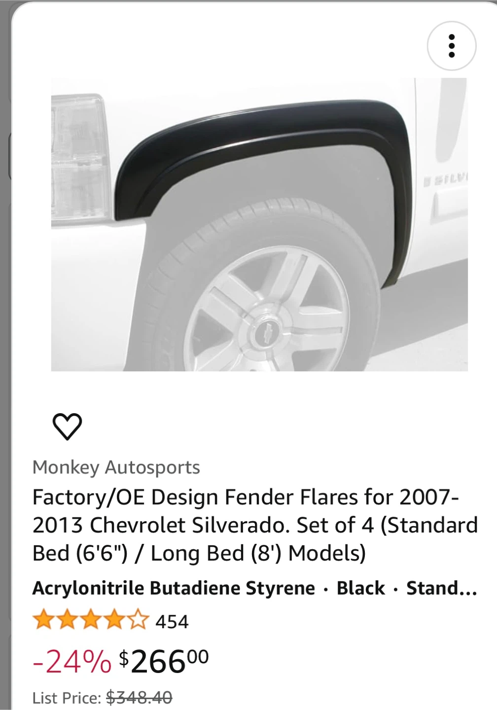 Monkey Autosports Fender Flares for Chevy Silverado - photo 5