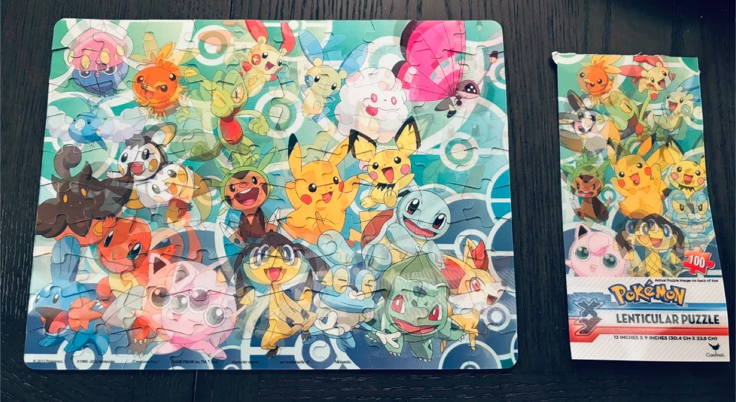 Pokemon Lenticular Puzzle 100 Pieces