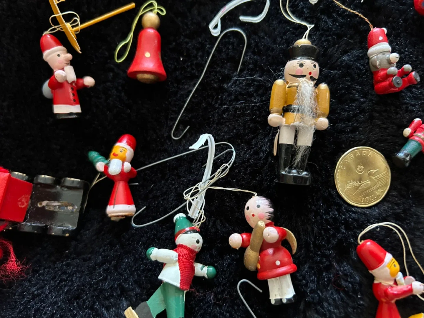 $20 BIG LOT vintage wood toy Xmas Christmas tree ornaments bulb image indicator(5)