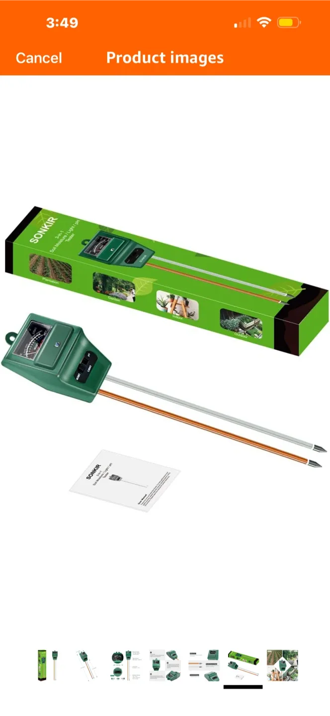 #cleanout SONKIR 3-in-1 Soil Tester