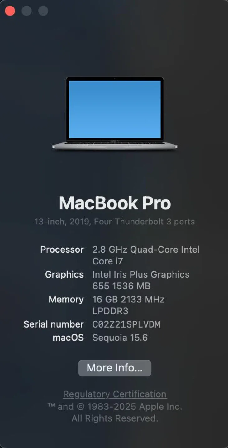 MacBook Pro 13-inch, 2019, original condition (never opened) image indicator(3)