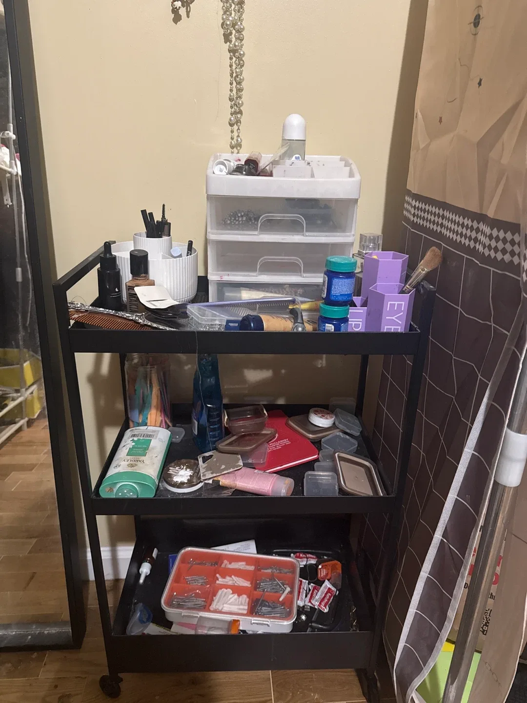 Rolling Utility Cart - Black