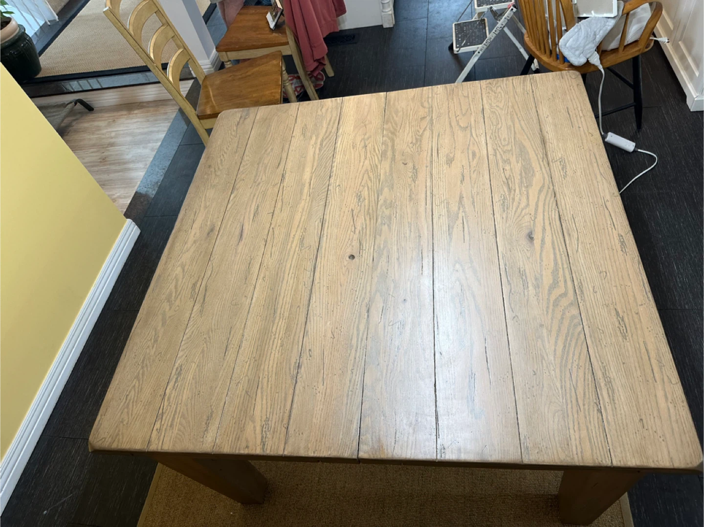 Wooden Dining Table - Light Brown - photo 2