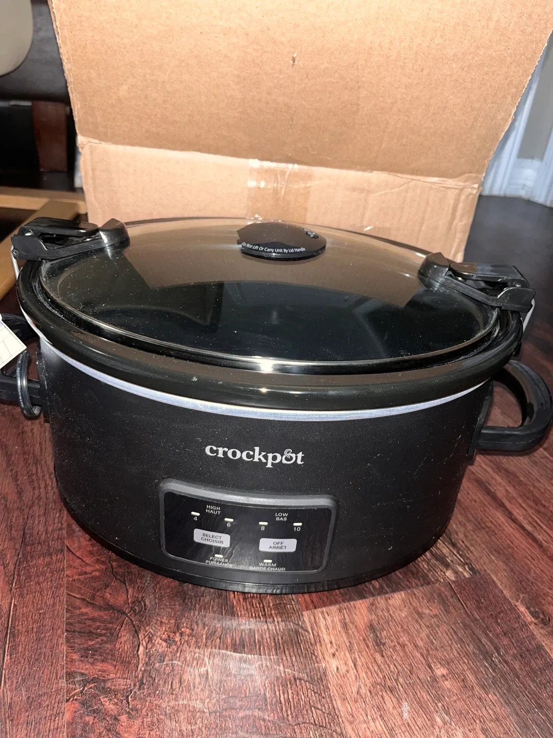 Crockpot 6QT Black One Touch Lock Lid  #Cleanout image indicator(2)