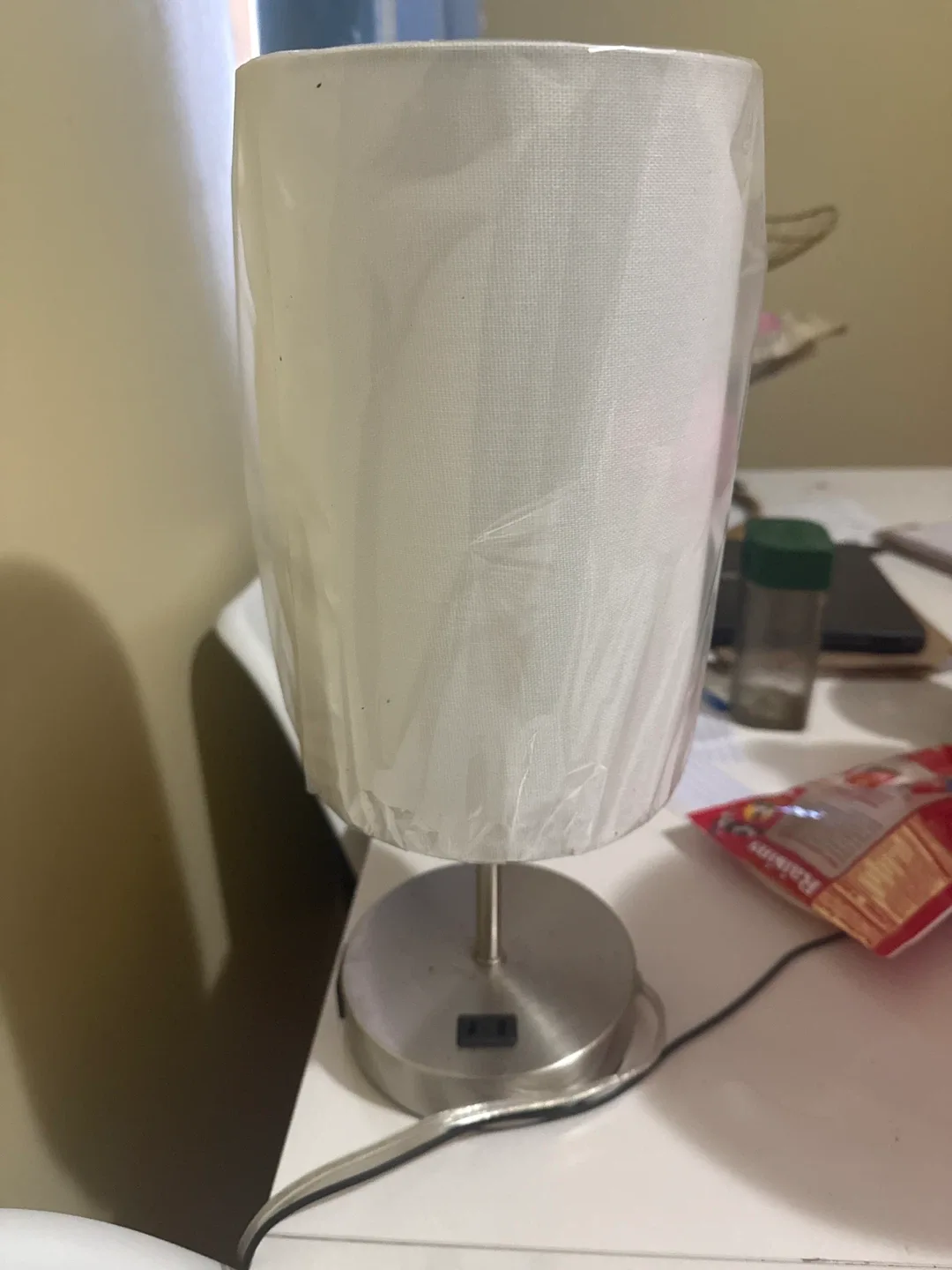 White Bedside Table Lamp 2 in number