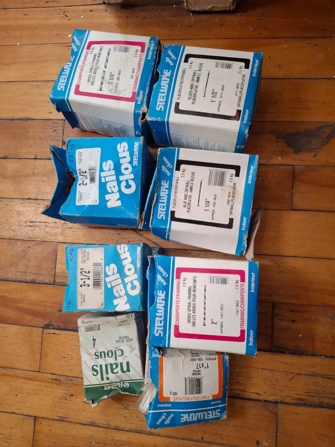 Stelwire Nails: Assorted Sizes