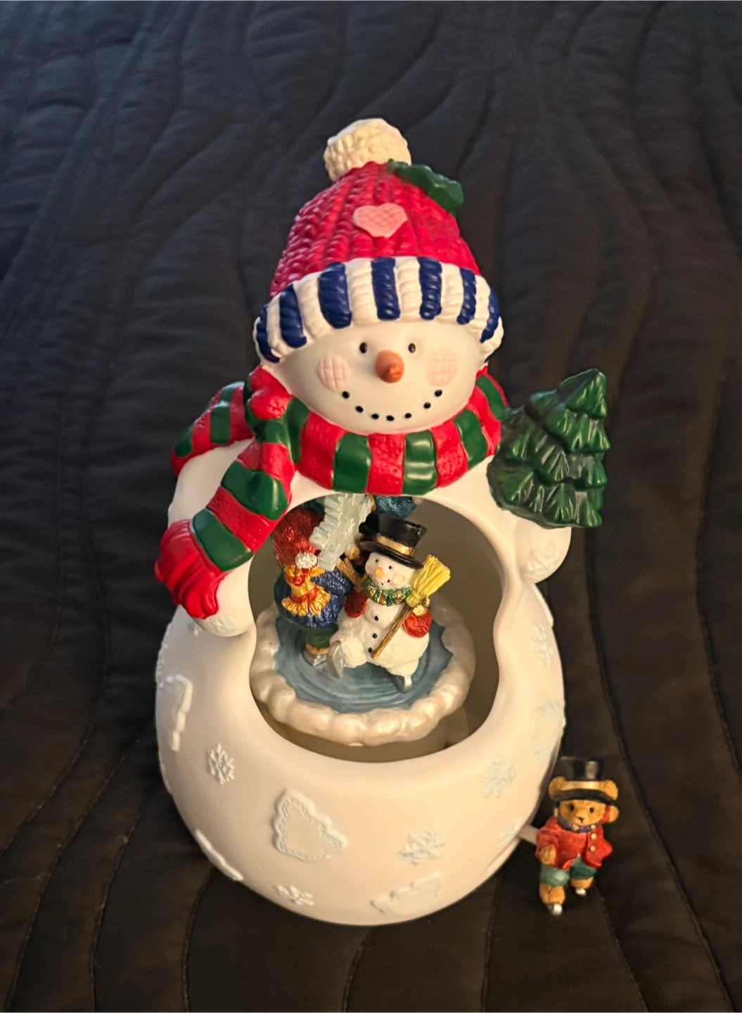 Traditions Musical Snowman Figurine