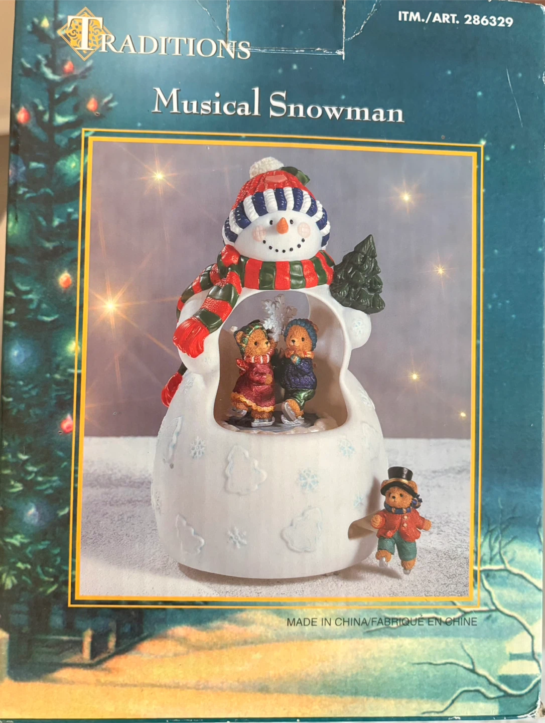 Traditions Musical Snowman Figurine - photo 4