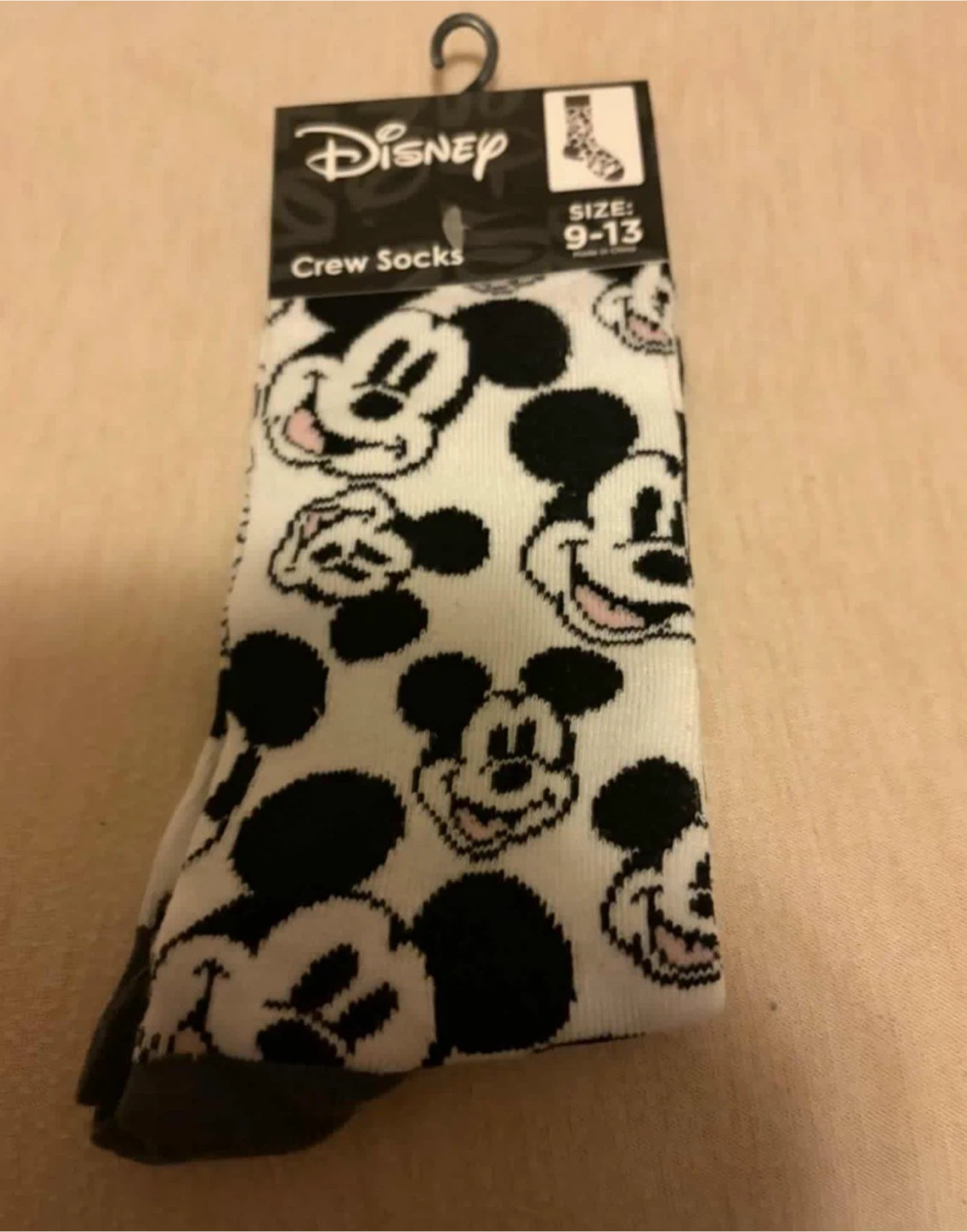 #Cleanout Disney Mickey Mouse Crew Socks Size 9-13