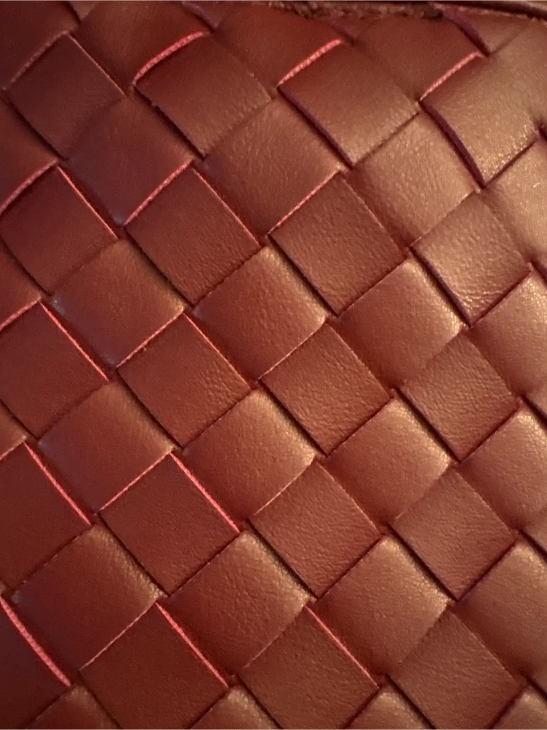 CEOS Burgundy Woven vegan Leather Handbag image indicator(5)