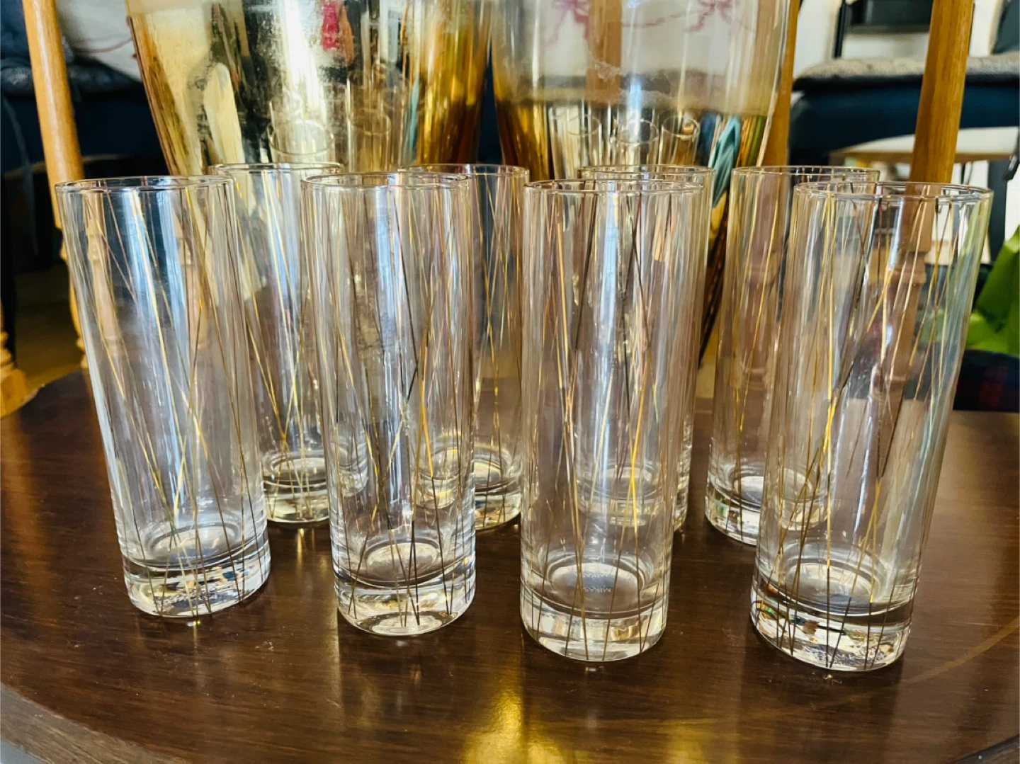 Mikasa “Cheers Party” Tom Collins Glasses Gold Lustre - photo 3