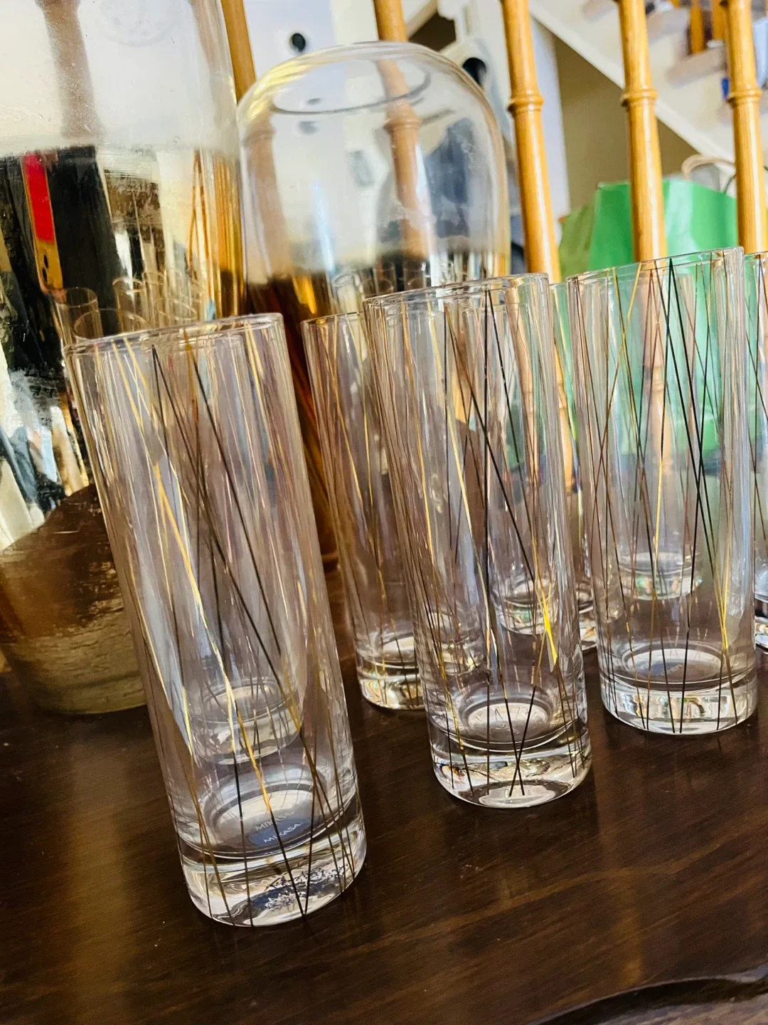 Mikasa “Cheers Party” Tom Collins Glasses Gold Lustre image indicator(4)