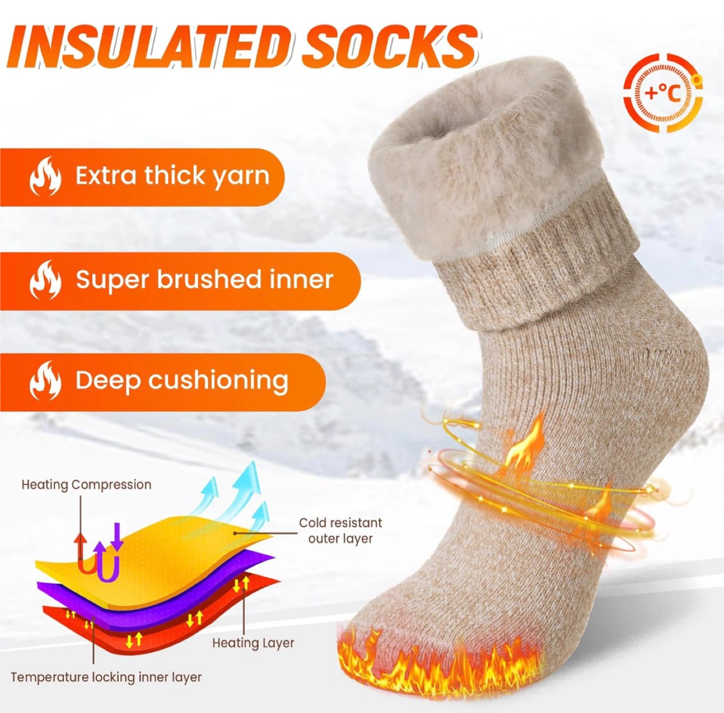 Extra Thermal Winter Socks (3 Pairs) - photo 4