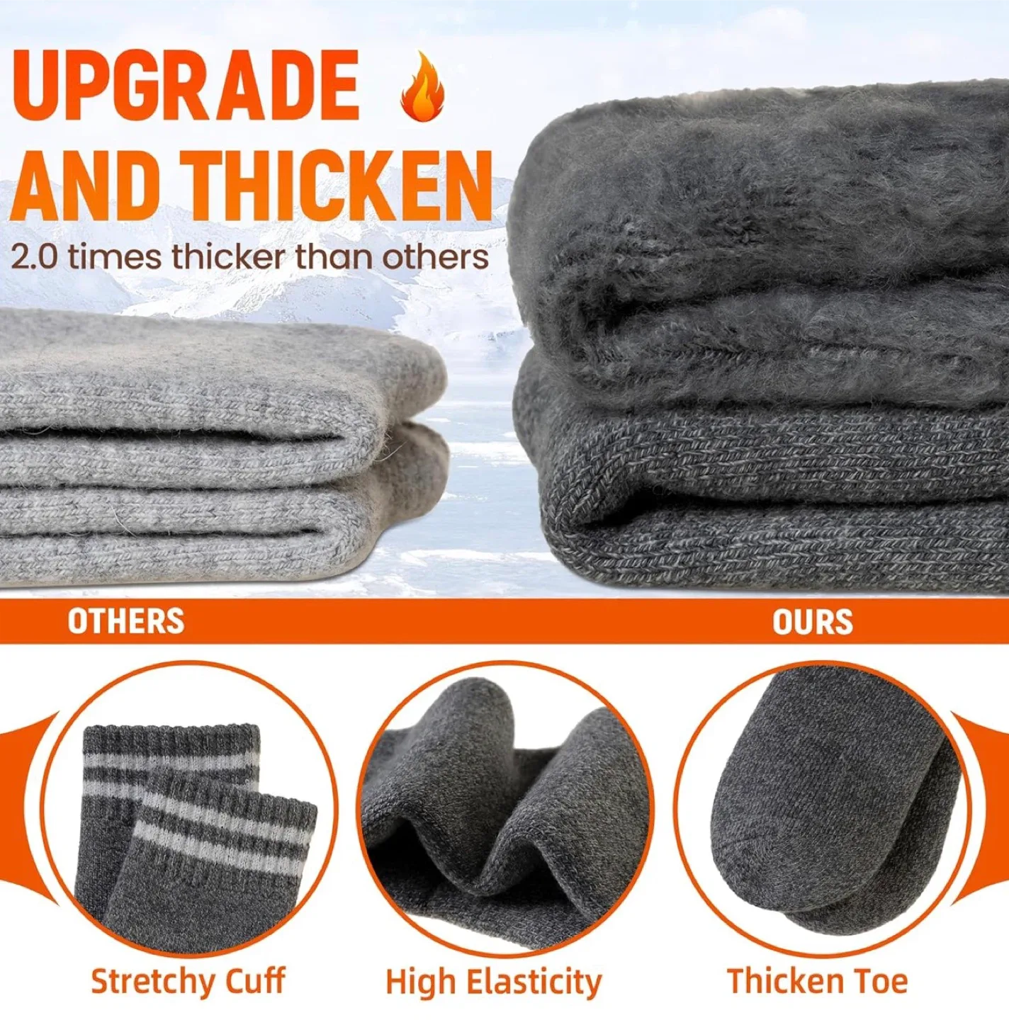 Extra Thermal Winter Socks (3 Pairs) image indicator(3)