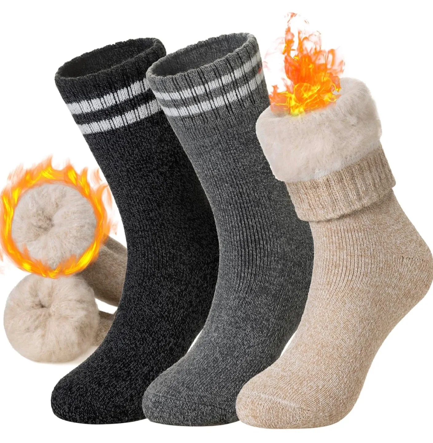 Extra Thermal Winter Socks (3 Pairs)