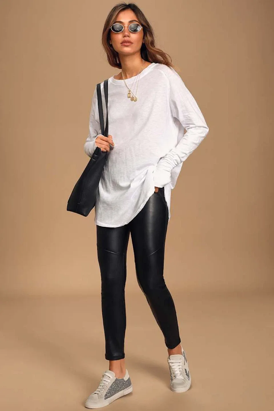 #cleanout Free People Optic White Long Sleeve Top - Size XL image indicator(4)