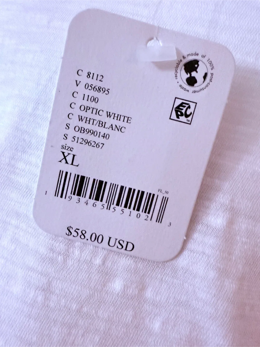 #cleanout Free People Optic White Long Sleeve Top - Size XL image indicator(5)