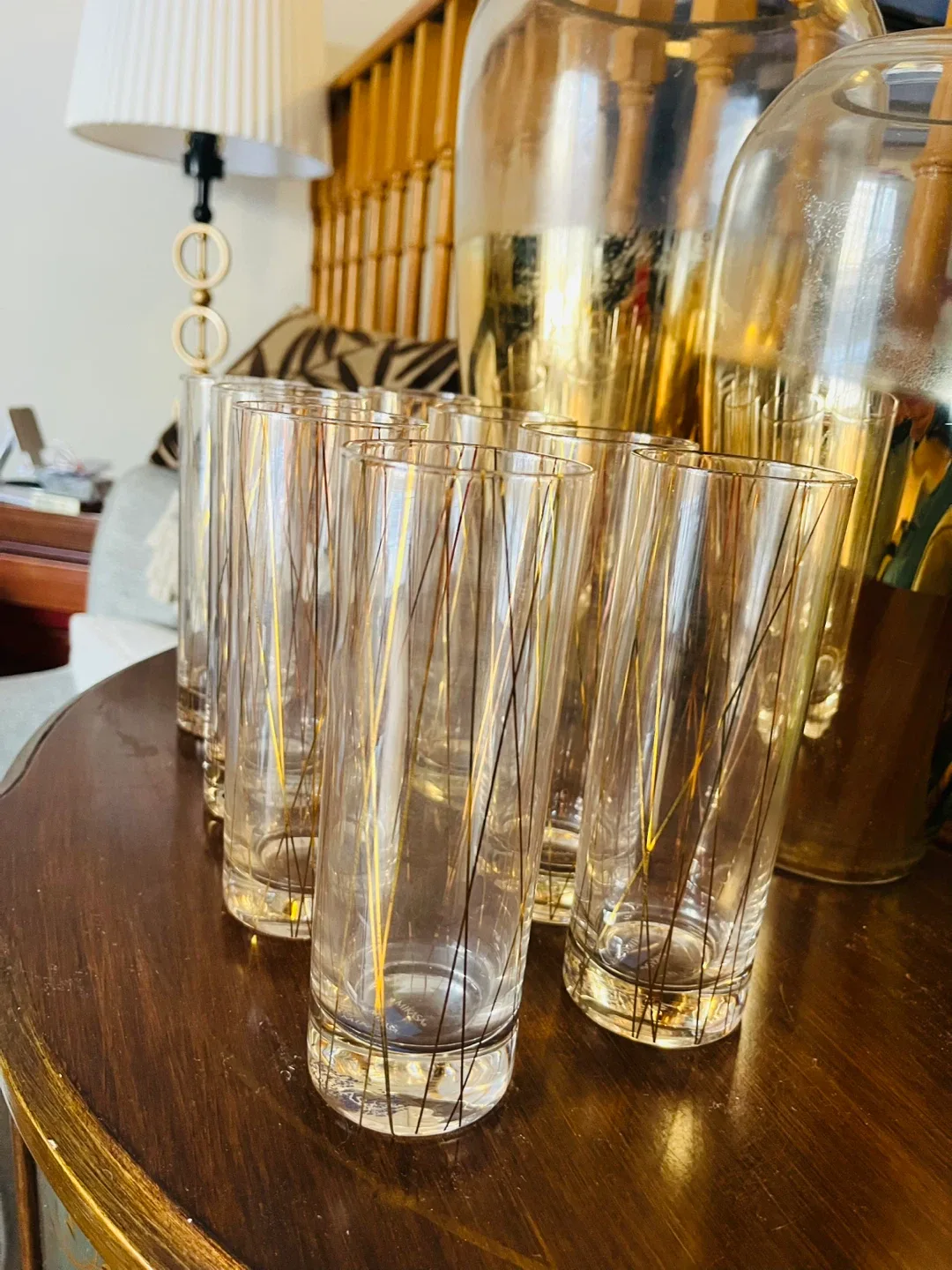 Mikasa “Cheers Party” Tom Collins Glasses Gold Lustre image indicator(5)