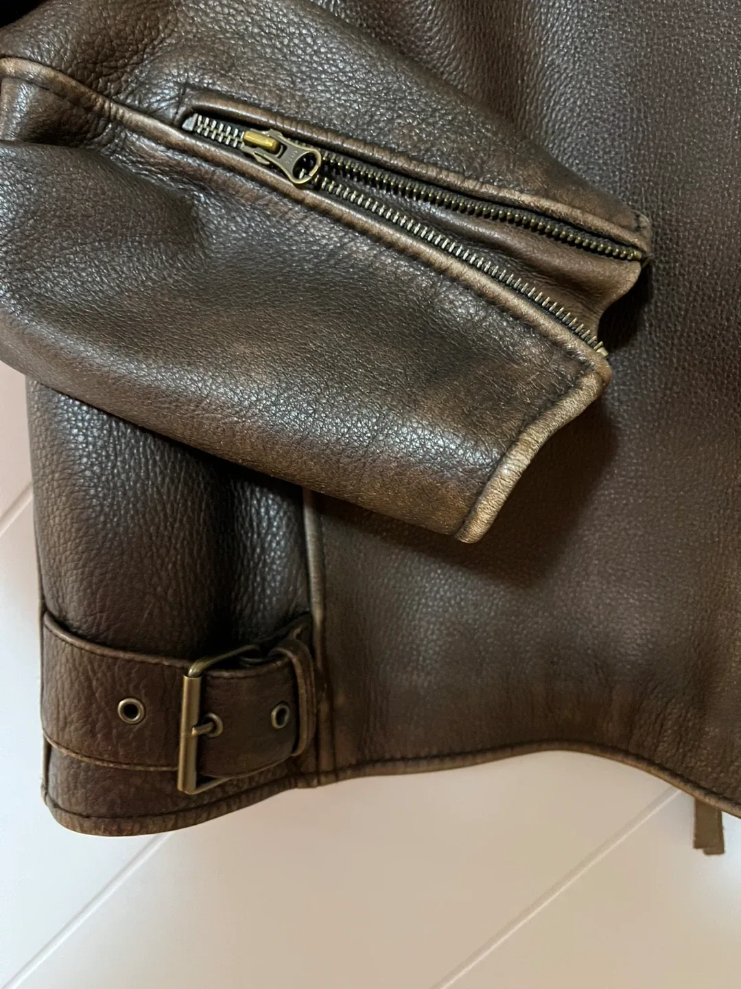 Danier Leather Jacket Men Size L image indicator(10)