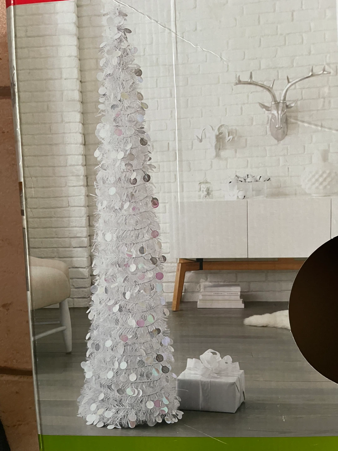 5 FT Tinsel Tree - White Christmas Tree with Bag - photo 4