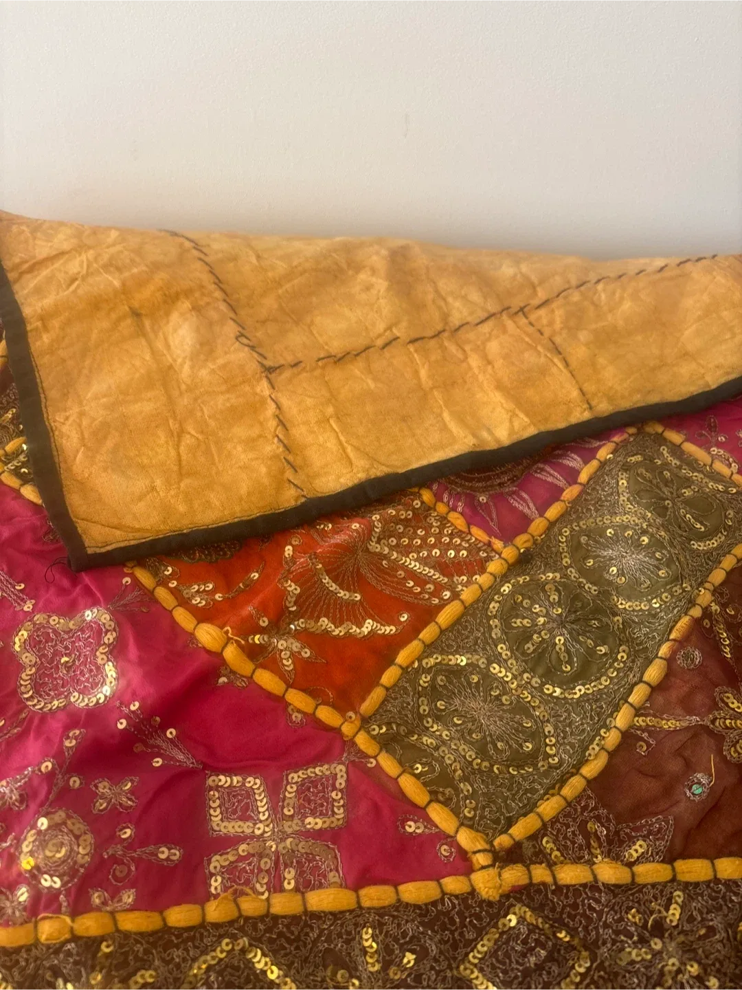 Decorative Patchwork  Embroidered Table Cloth image indicator(7)