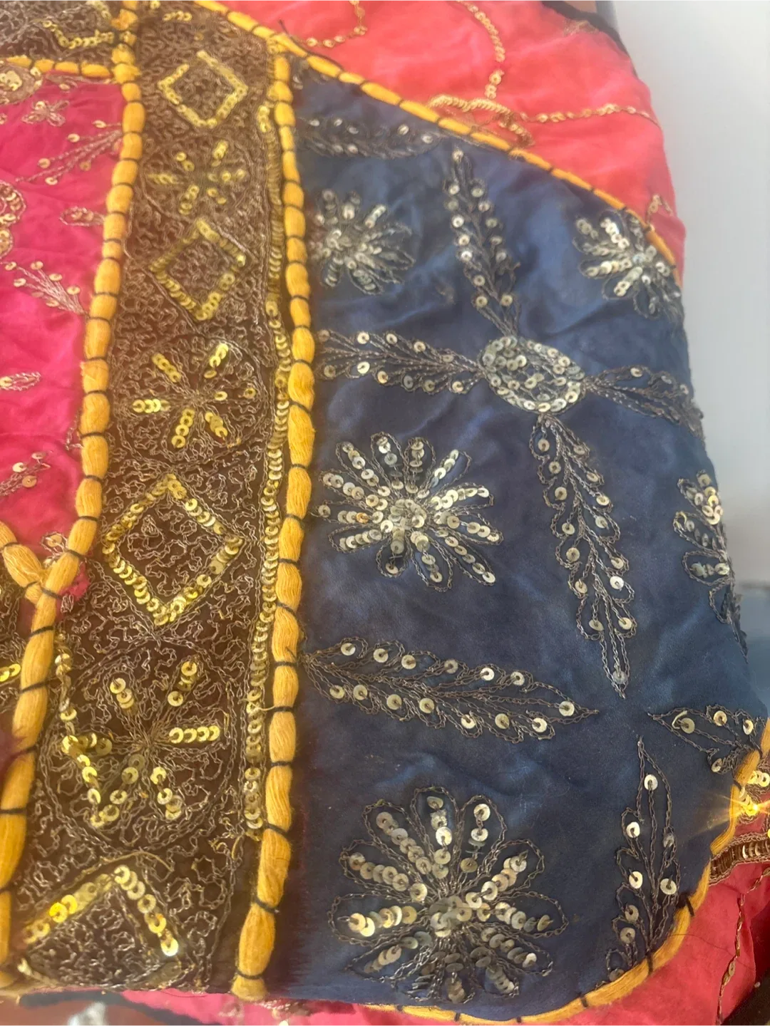 Decorative Patchwork  Embroidered Table Cloth image indicator(4)