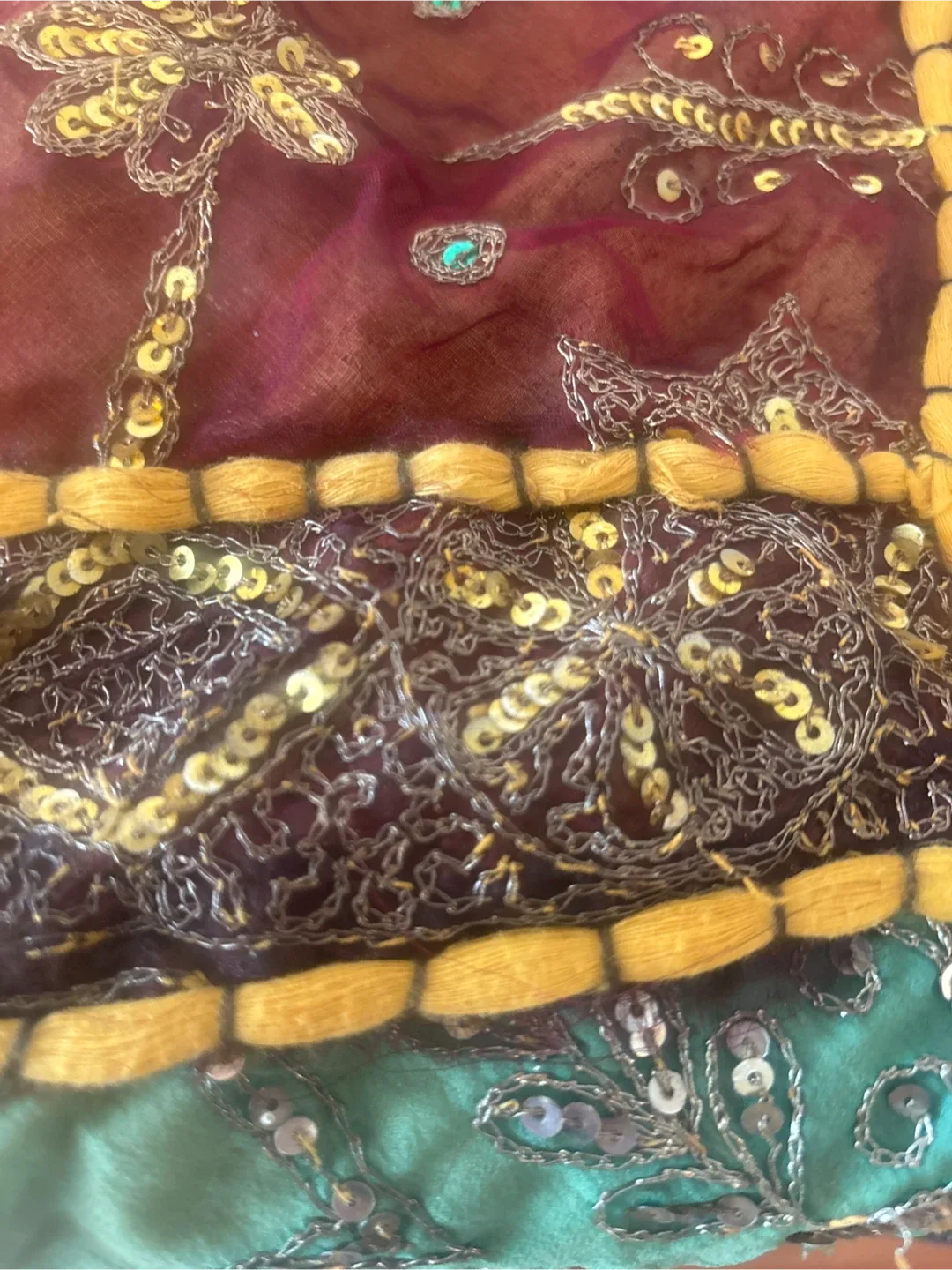 Decorative Patchwork  Embroidered Table Cloth image indicator(8)