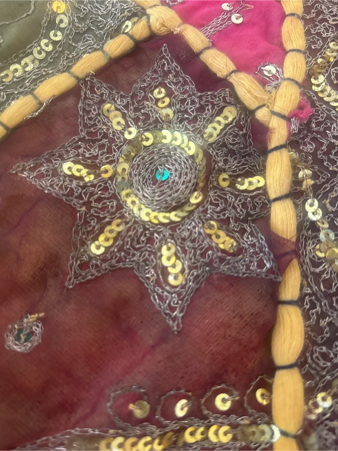 Decorative Patchwork  Embroidered Table Cloth image indicator(10)