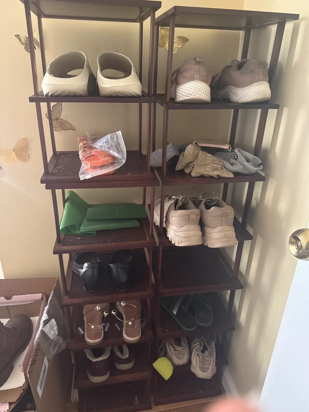 Wooden Shoe Rack