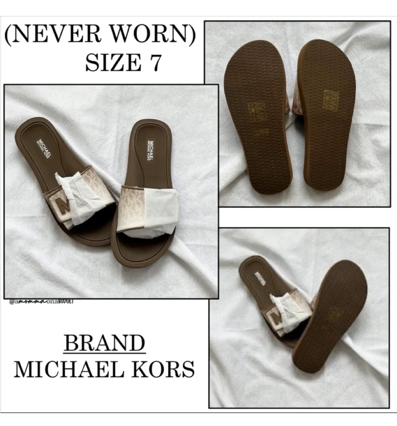 New Michael Kors Slides - Size 7 #cleanout