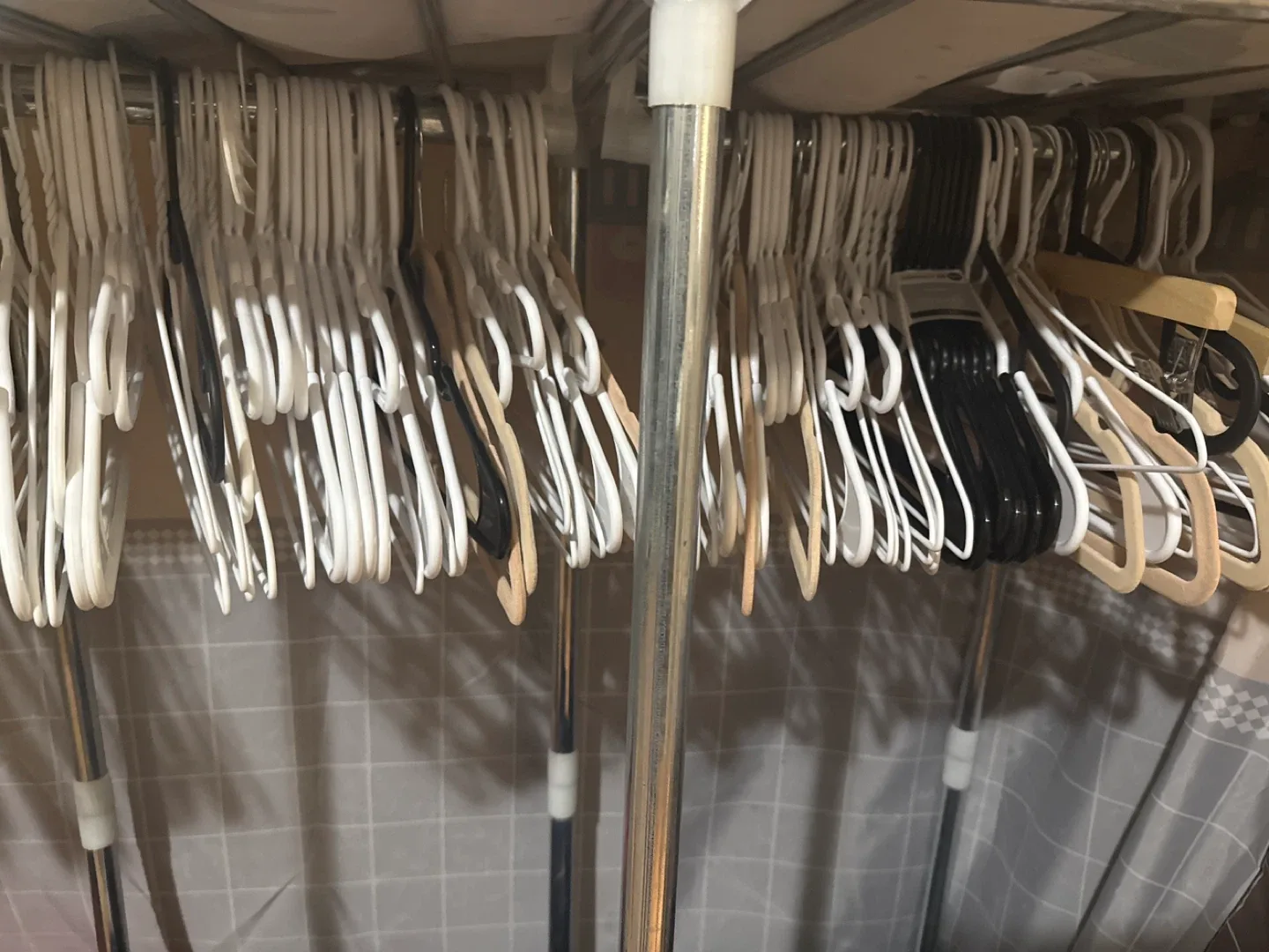 Clothes Hangers - White, Black, Wood