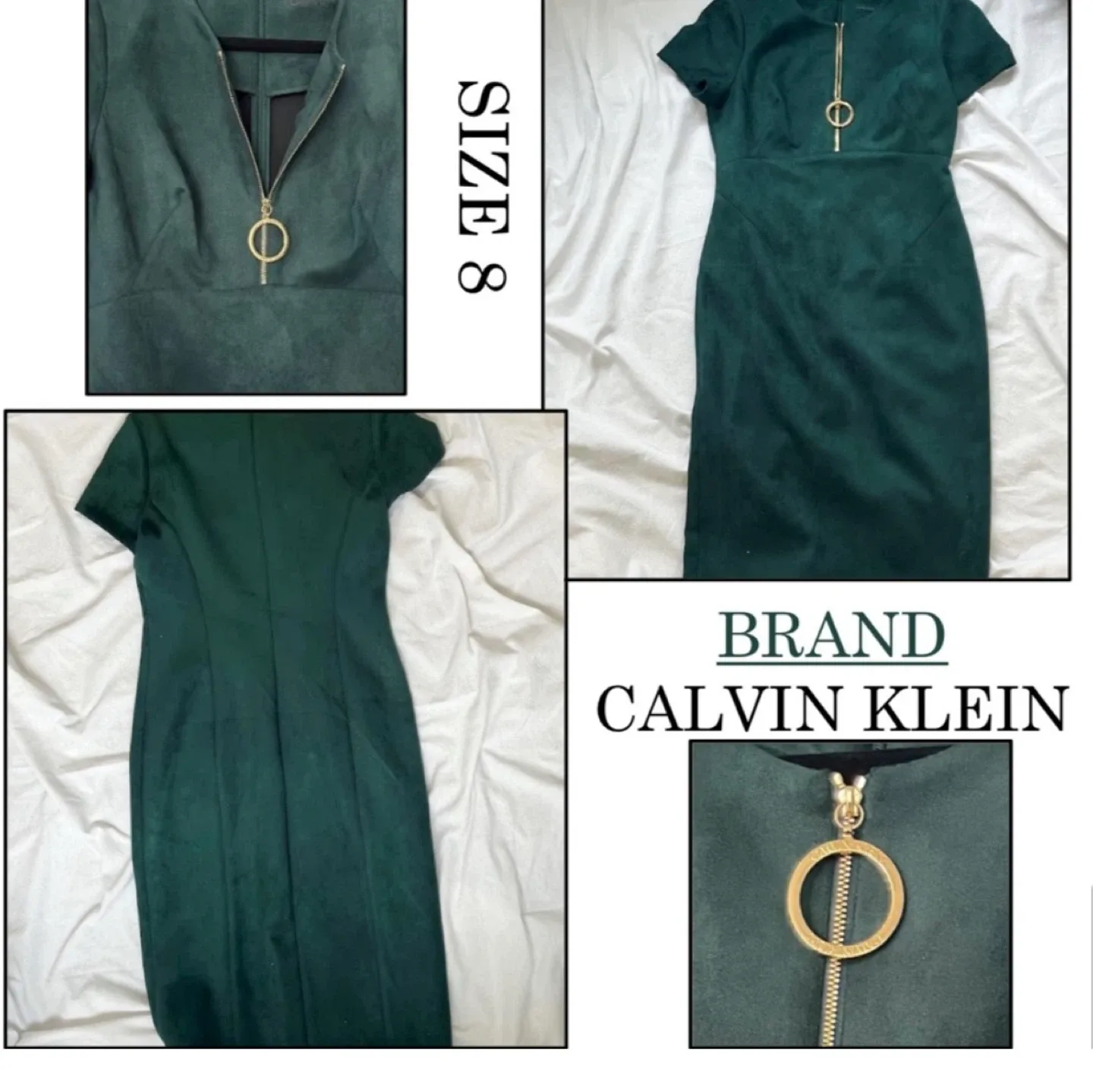 Calvin Klein Green Dress - Size 8 #cleanout