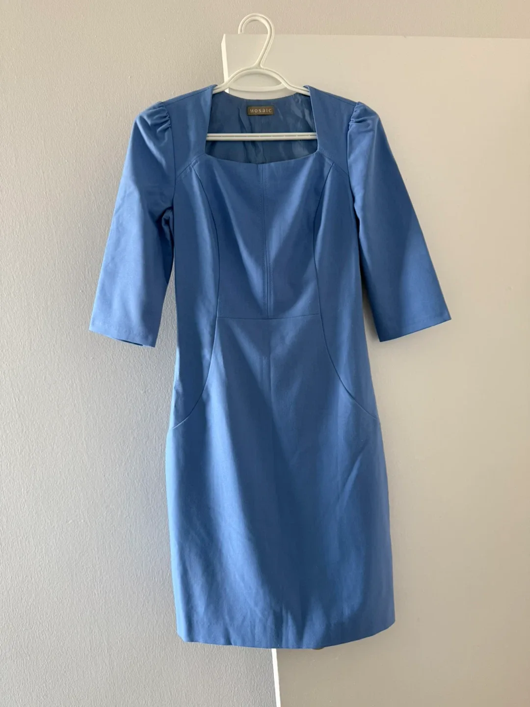 Mosaic Blue Dress - Size 34/office dress