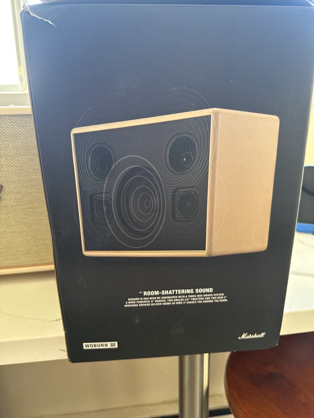 Marshall Woburn III Speaker - Cream - New in Box image indicator(5)