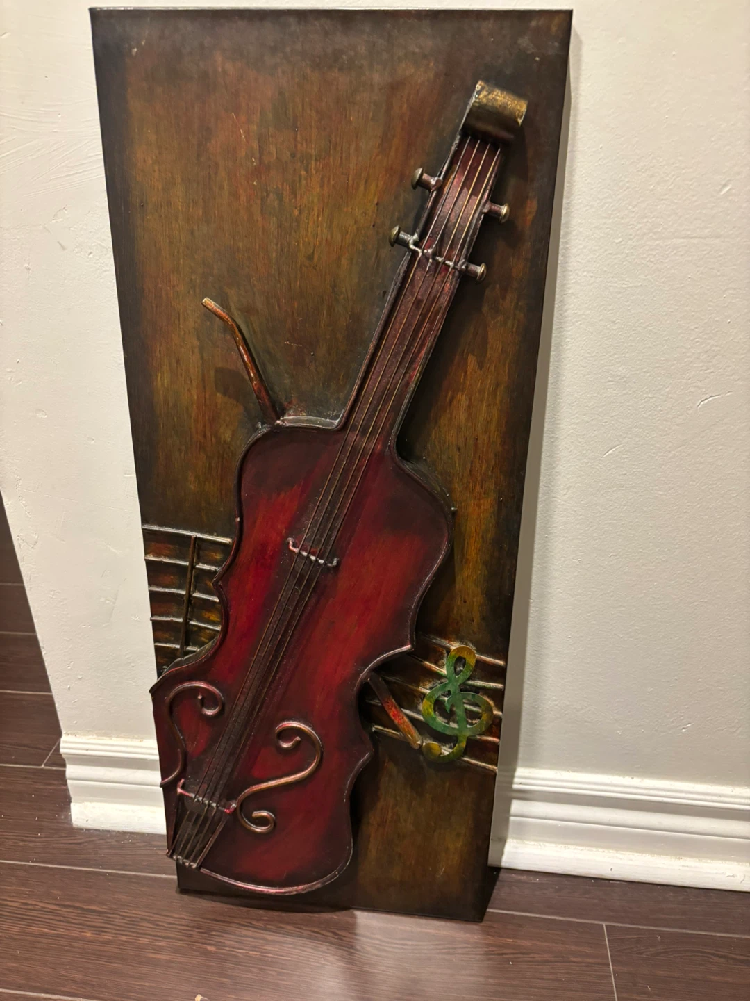 Violin Metal Wall Art
