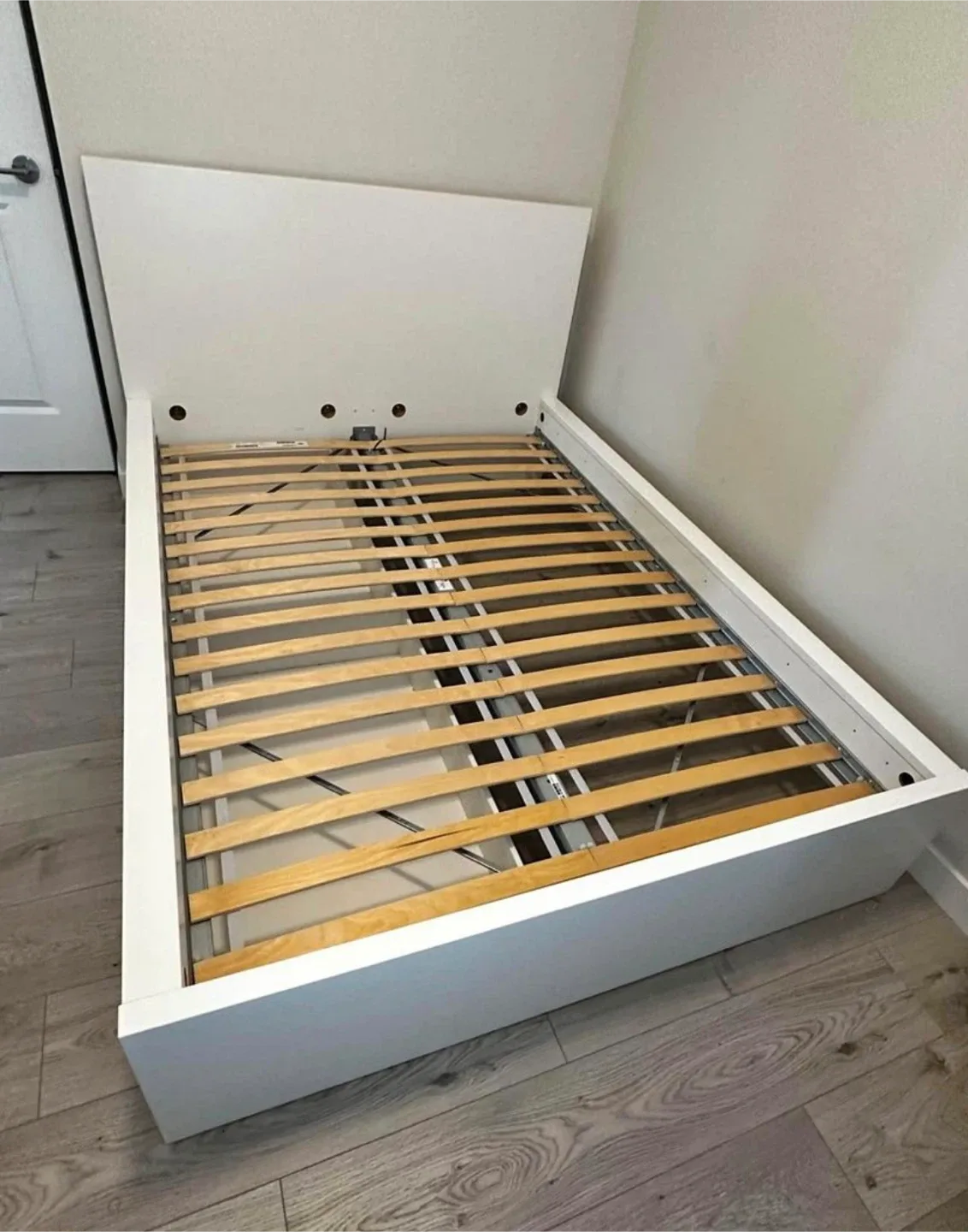 IKEA Full Size Malm Double Bed Frame with 2 Drawers White image indicator(2)