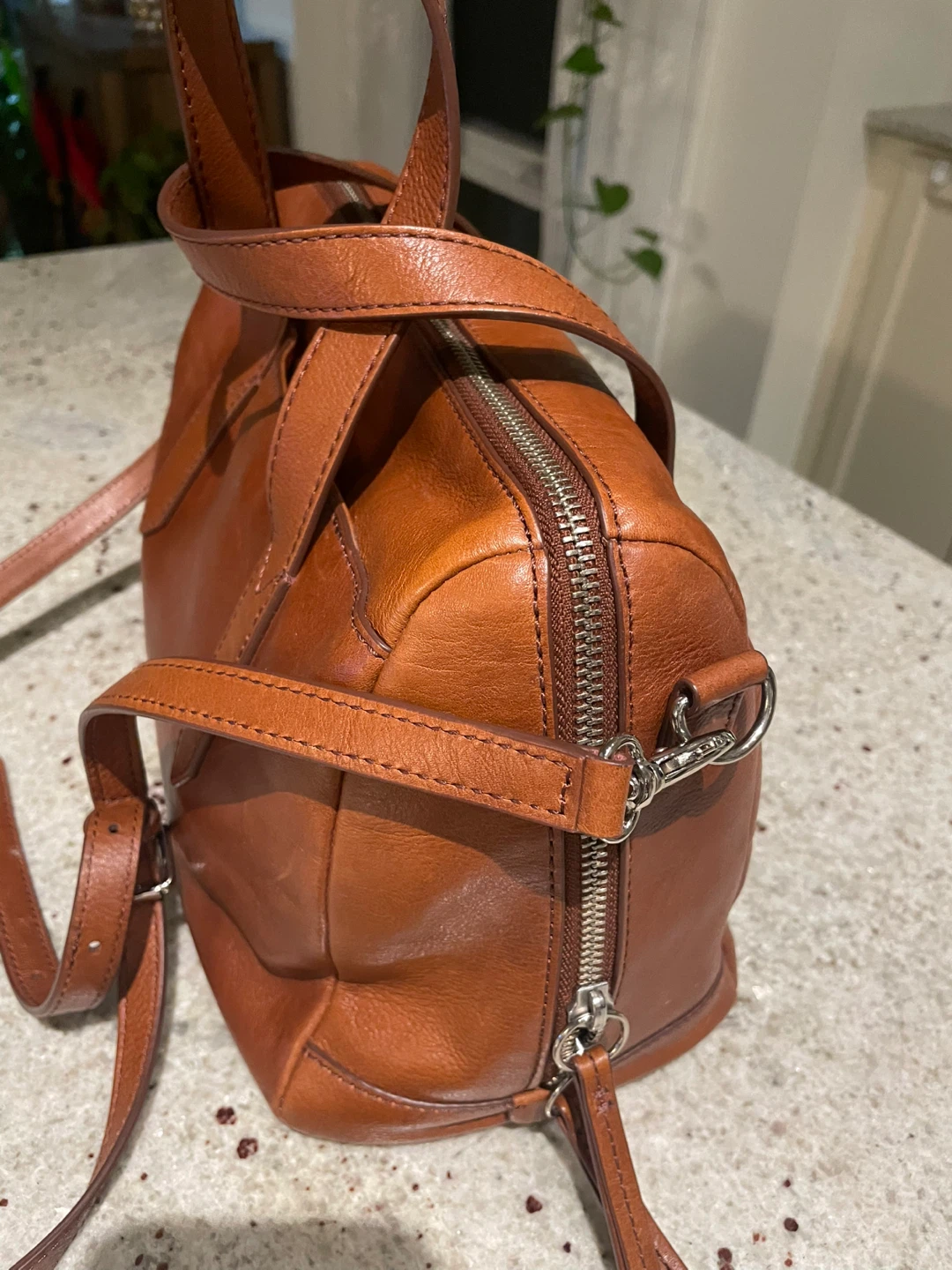 Fossil Brown Leather Satchel - photo 5