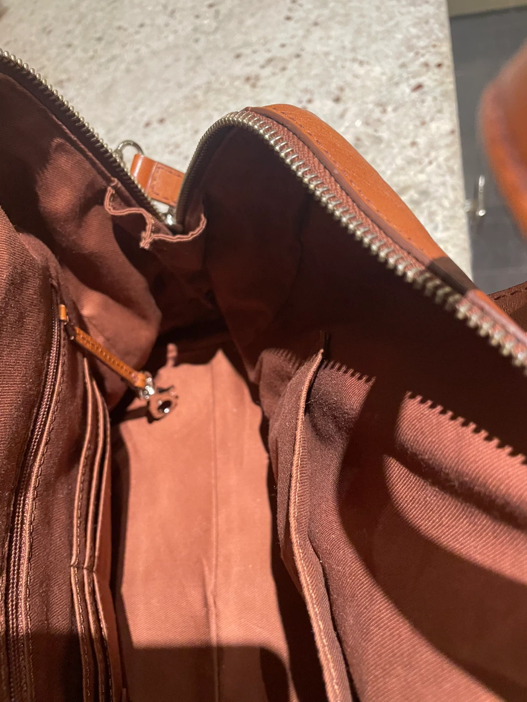 Fossil Brown Leather Satchel - photo 3