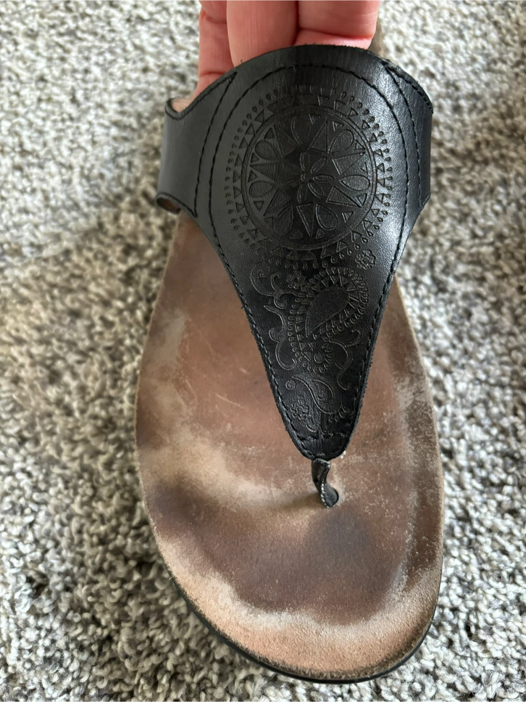 Dansko Black Leather Sandals - Size 38 - photo 2