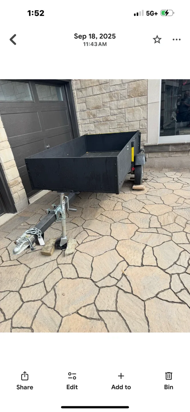 Black Utility Trailer