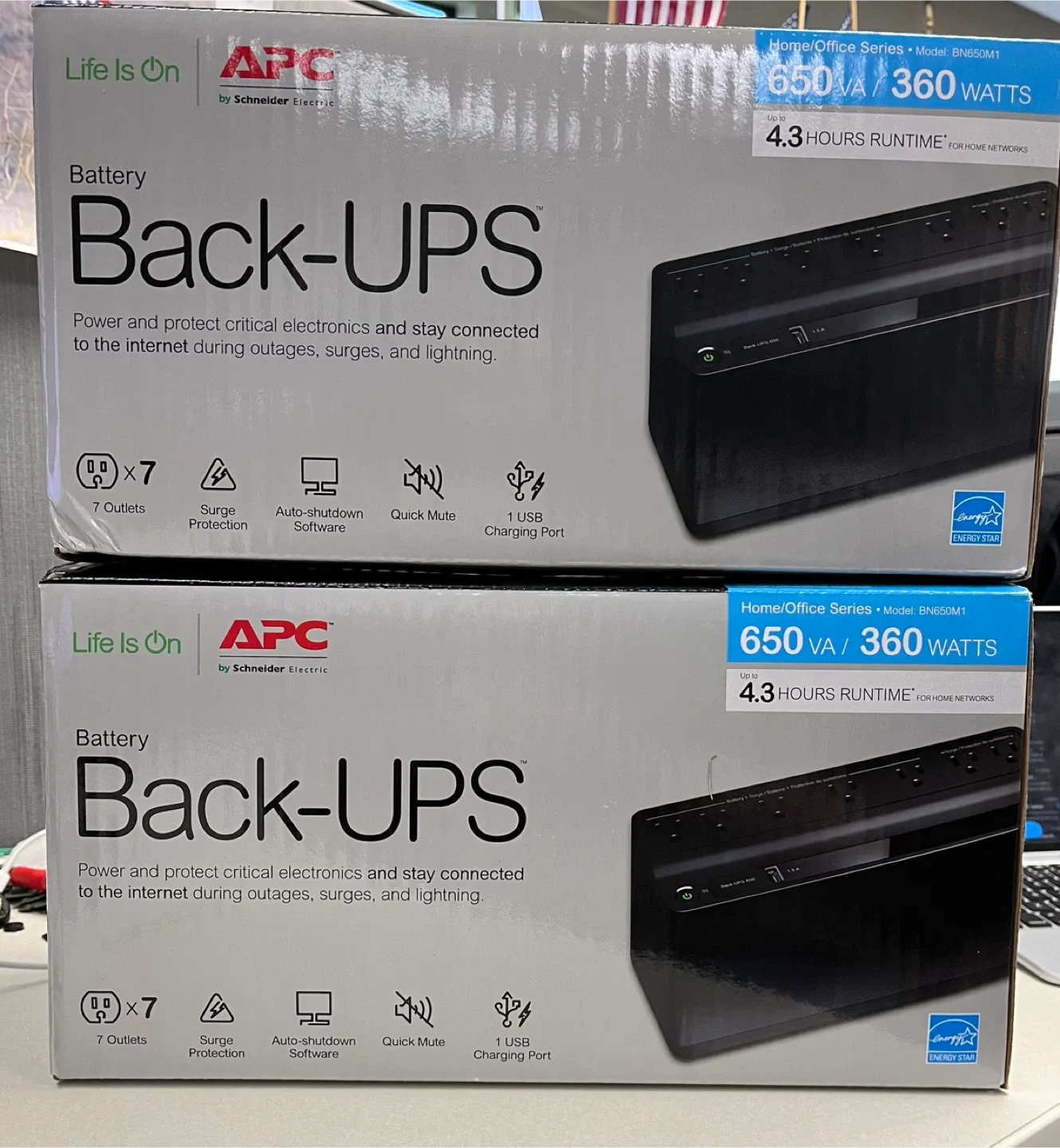 APC Back-UPS BN650M1 - $50 each $85 for both