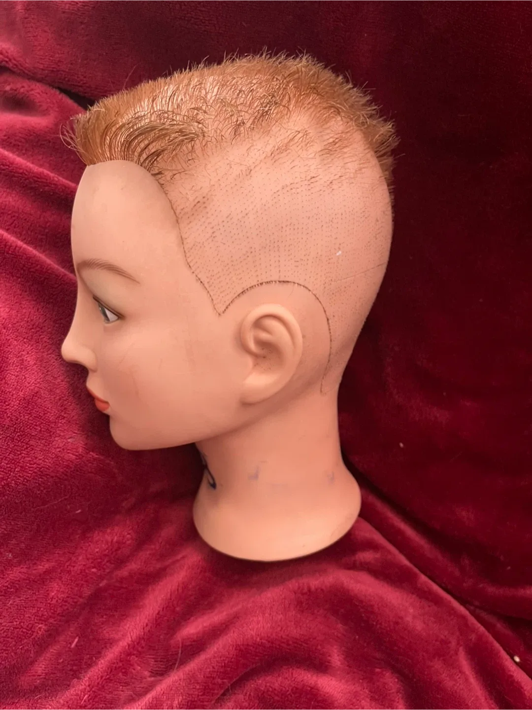 Mannequin head with hair image indicator(4)