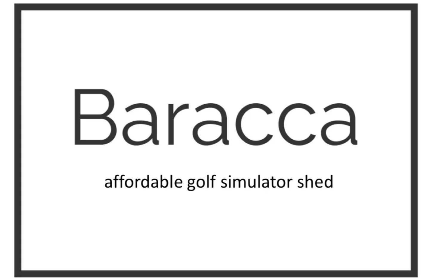 Baracca Golf Simulator Shed