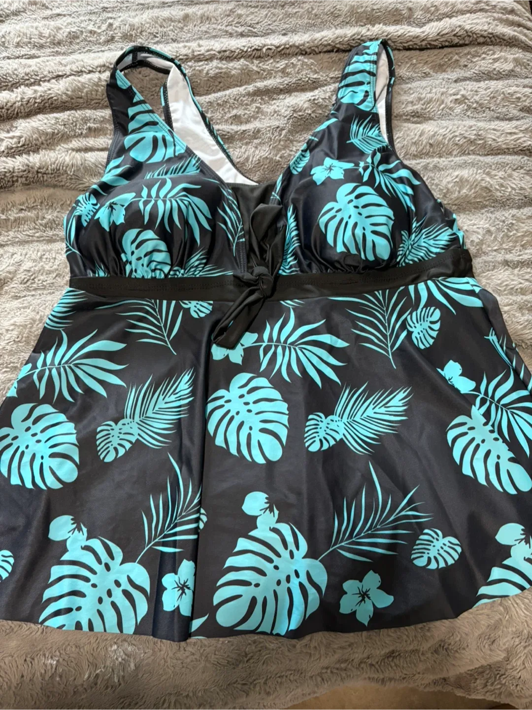 Tropical Print Tankini top only