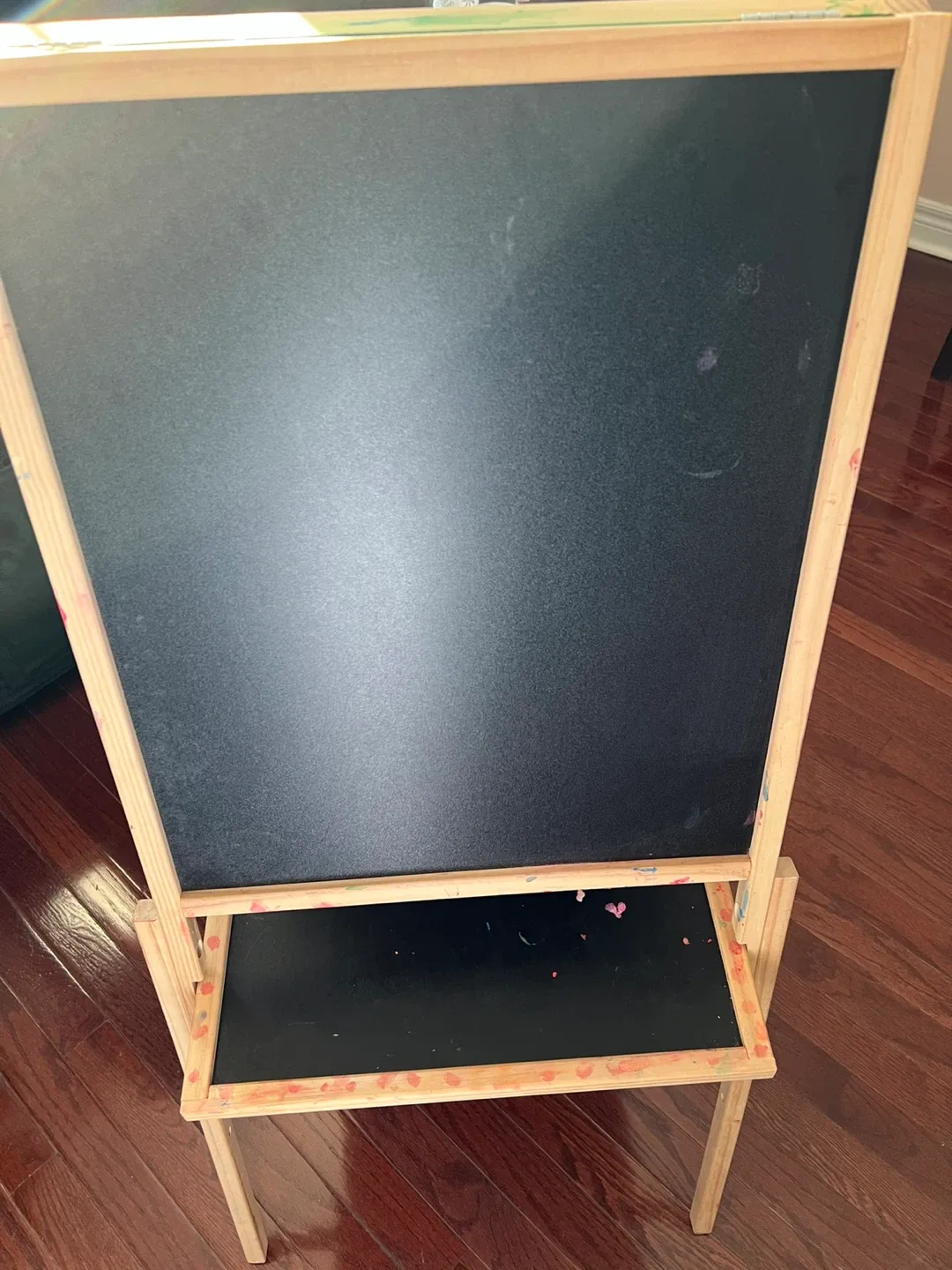 Wooden kids art Easel double sided drawing board image indicator(4)