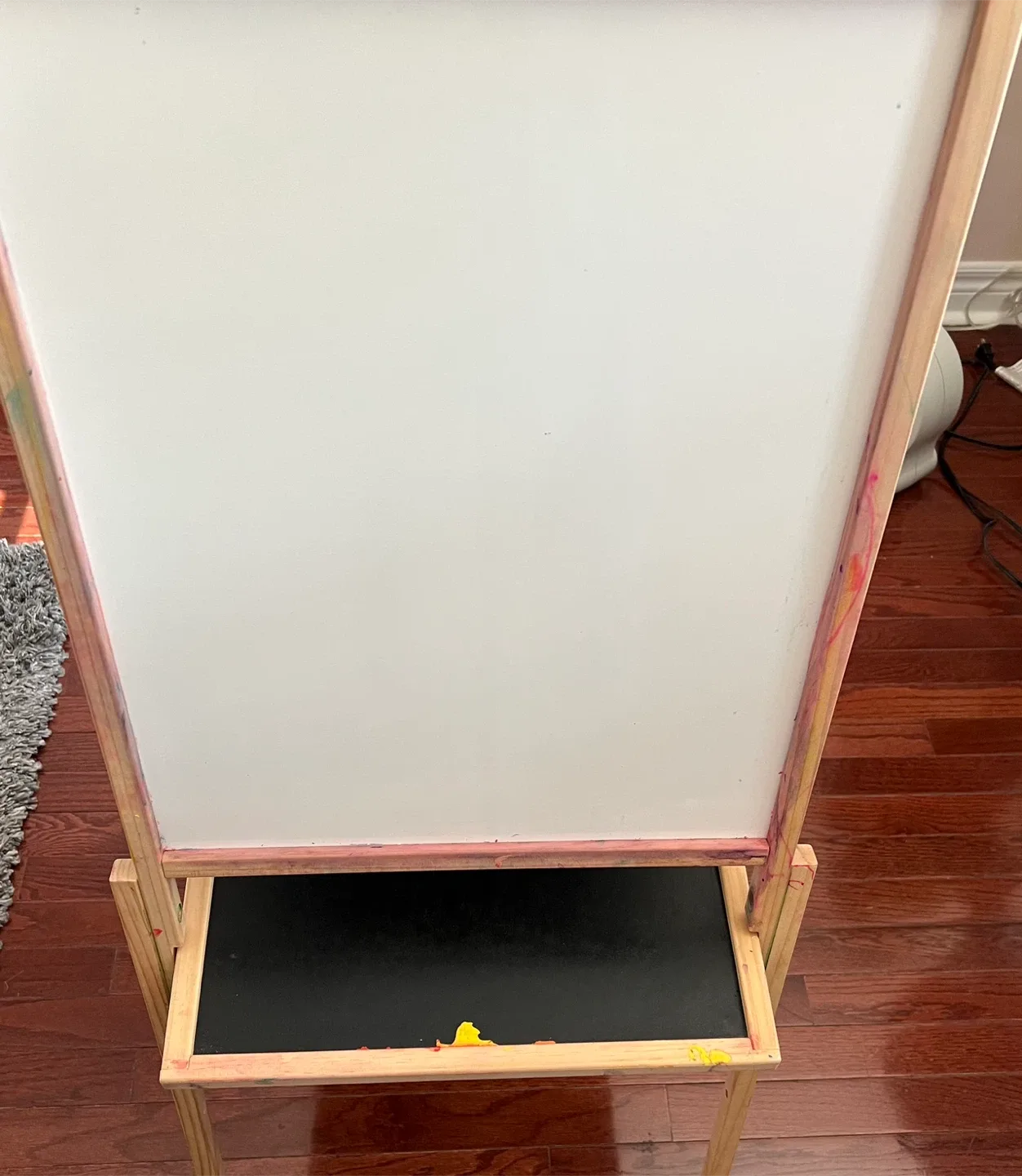 Wooden kids art Easel double sided drawing board image indicator(3)