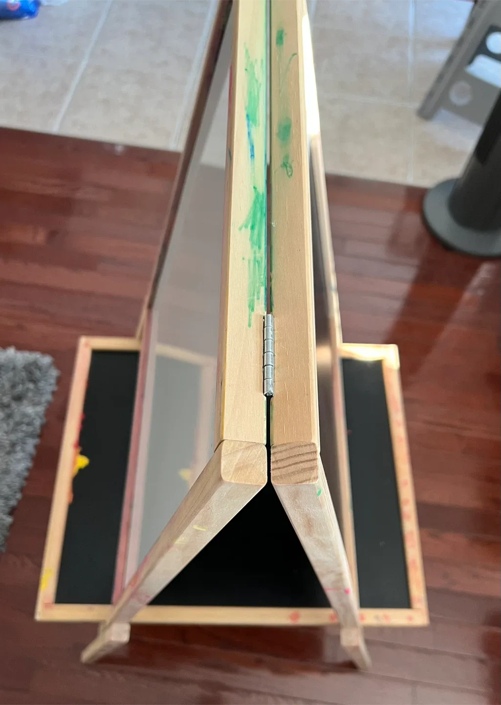 Wooden kids art Easel double sided drawing board