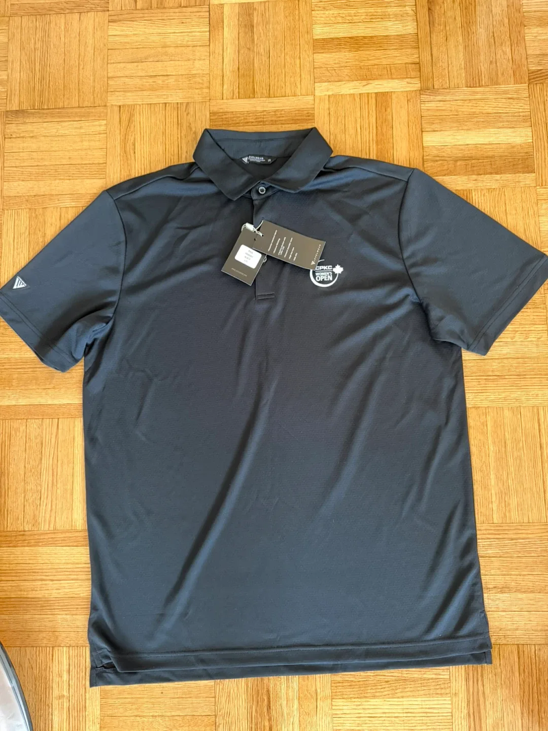 2 for $7 Levelwear Open Polo Shirt - L/G Black