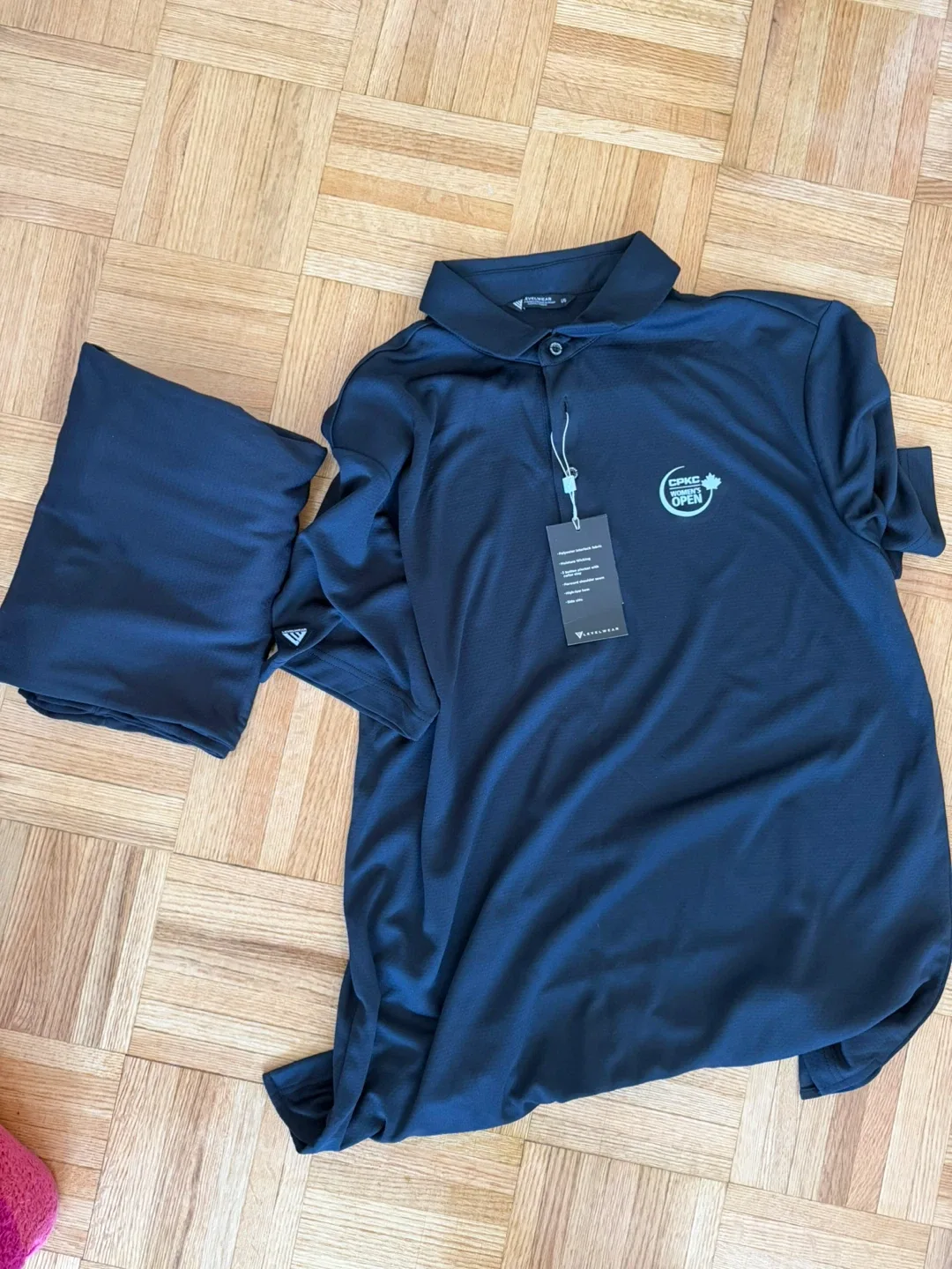 2 for $7 Levelwear Open Polo Shirt - L/G Black image indicator(3)